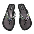 thumbnail image 4 of GRANDCO Women's "AB" Deluxe Thong Sandal, Color: Black, Size: 11 (27233E-BK-11), 4 of 6