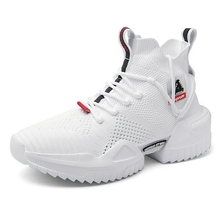 

XIDISO Men Walking Shoes Fashion Sneaker Running Athletic Non Slip Platform Socks Shoe Casual Fitness Comfortable Sports Shoes