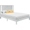 thumbnail image 6 of LUXOAK Solid Wood Queen Size Bed Frame with Easy Assembly & Storage Space, Antique White, 6 of 8