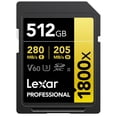 thumbnail image 1 of Tarjeta de memoria Lexar GOLD Series Professional 1800x 512GB, 1 of 8
