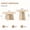 Wood + MDF, variant on FENGFAN Retro Round Nesting Coffee Table Set MDF Wood Grain Crisscross Legs Walnut Natural Wood Finish 2 Pack Single Pack