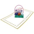 thumbnail image 3 of DAMAIE 1pc 3D Rabbit Colorful Egg Gift Card Easter Cards Greeting Cards Easter Party Card Greeting Card Paper Card, 3 of 5