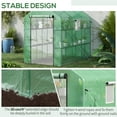 thumbnail image 4 of Outsunny Walk In 84.25" x 56.25" x 76.75" Greenhouse Greenhouses, Powder-Coated Steel Frame, 4 of 9