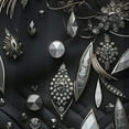 thumbnail image 3 of Designart "Hollywood Diamond Glamour In Monochrome" Glam Blackout Curtain Single Panel, 3 of 4