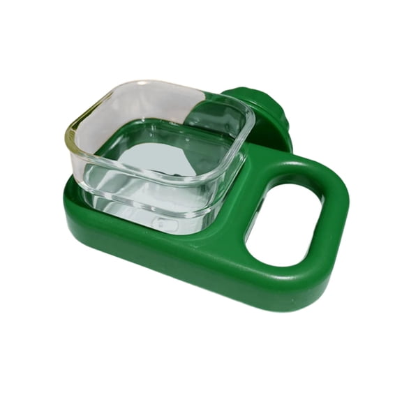 Bird Feeder Bowl with Secure Clip Transparent Plastic Food and Water Feeding Cup for Parrotlets Budgies and Small Pets