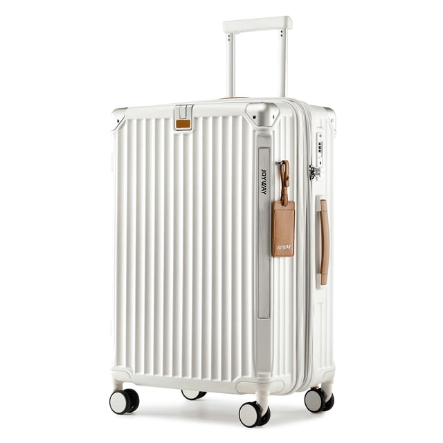 Luggage Joyway Tr014, 65 L, tapa dura, 24 pulgadas, con portavasos, blanco