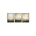 thumbnail image 4 of Kate and Laurel Sylvie Green Mountain Abstract I, II and III Framed Canvas Wall Art Set by Amy Lighthall, 3 Piece Set Beaded Gold, Soft Mountain Landscape Art for Wall, 4 of 8