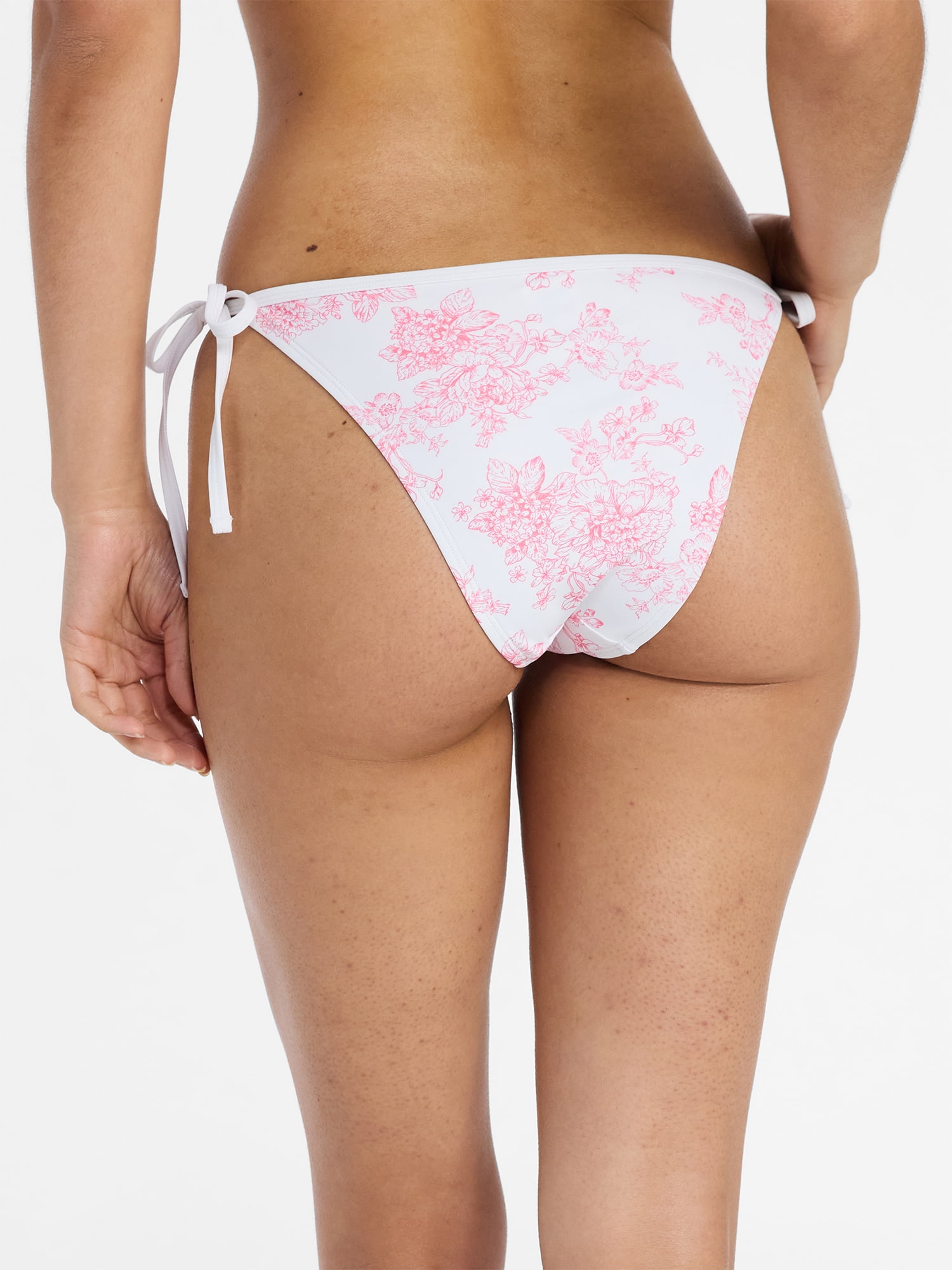 No Boundaries Ruffle String Bikini Bottoms, Women's XXS-XXL