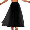 thumbnail image 3 of Women Dress Mesh Skirt Black Tutu Skirts for Women Layered Puffy Fairy Skirt Shiny Skirt, 3 of 6