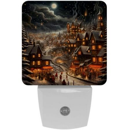 

Christmas retro LED Square Night Lights - Modern Design Energy Efficient Indoor Lighting for Bedrooms Bathrooms and Hallways - 200 Characters