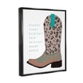 thumbnail image 3 of Stupell This Princess Wears Boots Cowgirl Beauty & Fashion Painting Black Floater Framed Art Print Wall Art, 3 of 6