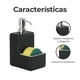 thumbnail image 2 of Dispensador de Jabon de Baño Estilo Moderno con Esponja - Despachador de Jabon Liquido Ideal para Baño o Cocina 250 ml Negro GAON, 2 of 5