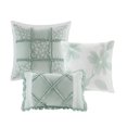 thumbnail image 3 of Mindy 9 Piece Cotton Percale Comforter Set Aqua Cal King, 3 of 9