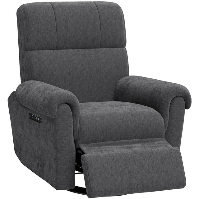 HOMCOM Fauteuil Inclinable Électrique, Fauteuil Inclinable Rembourré avec Ports USB