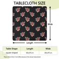 thumbnail image 2 of Square Tablecloth with Elastic Edges 36 * 36 Inch Pioneer Waterproof Red Rose Floral Table Cover Washable Indoor and Outdoor for Party Kitchen Dinner Banquet Patio Picnic, 2 of 6