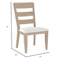 thumbnail image 5 of Nmkwnr Set of 2 Wood Frame Dining Chair Upholstered Seat Side Chair for Living Room, Dining Room, Brown, 5 of 5