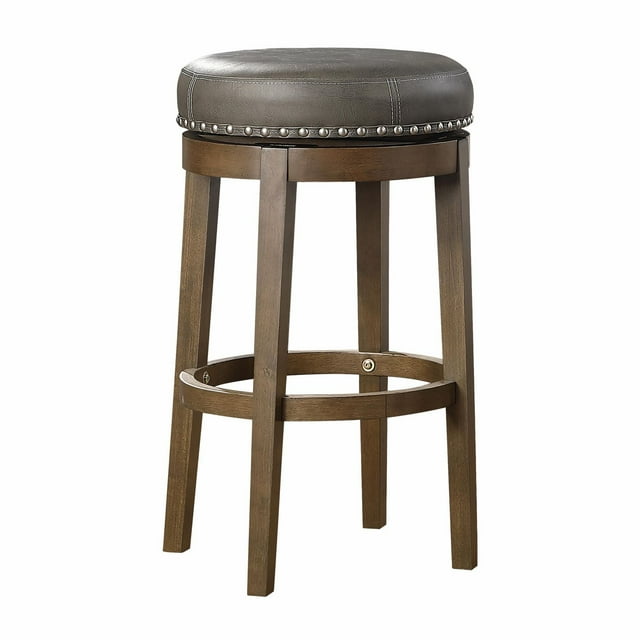 Topline Home Furnishings Round Swivel Pub Height Stool