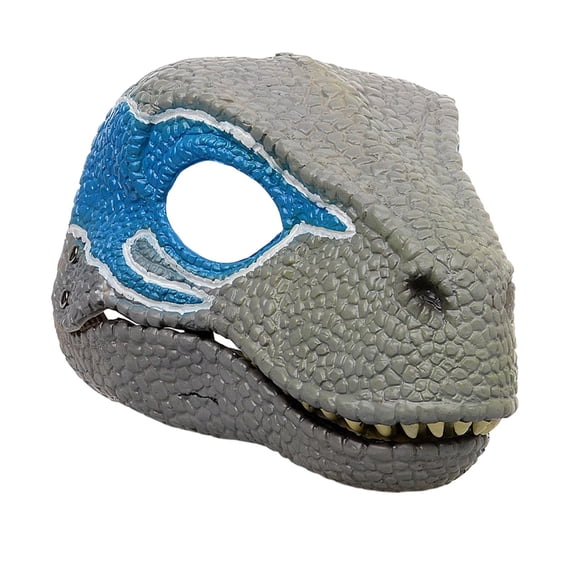 Máscara de dinosaurio Sunnimix Cabeza de Cosplay azul