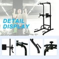 thumbnail image 4 of Multi-Function Black Height-Adjustable Strength Training Power Tower Home Gym Fitness, 4 of 7