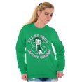 thumbnail image 4 of Betty Boop Saint Paddys Lucky Charm Women Crewneck Sweatshirt Brisco Brands S, 4 of 6