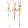 Club Pack of 72 Springtime Easter Bunny on Stake Decorations 37"