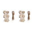 thumbnail image 1 of Bewildely 10 piezas puerta animal colgante rebanadas de niños decoración colgante con cuerda de lino decoración escolar adorno para el hogar Tipo 6 2Conjunto, 1 of 6