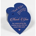 thumbnail image 2 of Inkdotpot Pack Of 100 Thank You For Celebrating The Mother To Be Baby Shower Favor Paper Tags Craft Real Rose Gold Foil Hang Tags, 2 of 8