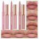 thumbnail image 1 of 6Pcs Matte Liquid Lipstick and Lip Liner Set, Non-Stick Cup Not Fade Waterproof 24 Hour Lip Gloss Nude Brown Lip Liner Pencil for Women, labiales mate 24 horas originales (Set E), 1 of 1