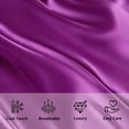 thumbnail image 5 of Ntbay Ultra Soft Satin Long Body Pillowcase with Envelope Closure, Cooling and Smooth Body Pillow Cover for Hair and Skin, 20" x 54", Purple, 5 of 5