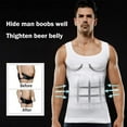 thumbnail image 3 of Lilvigor Men's Compression Tank Top Seamless Slimming Body Shaper Vest Shirt Shapewear Abs Abdomen Slim Gymwear, 3 of 7