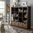 Better Homes & Gardens 16Cube Storage Organizer, Espresso