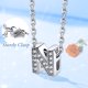 thumbnail image 3 of Collar inicial de plata esterlina Silvora con circonita cúbica letra N colgante, 3 of 8