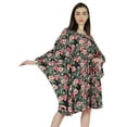 thumbnail image 3 of Moomaya Short Printed Kimono Kaftan For Women Turkish Kaftan Beachwear Bikini Cover Up, 3 of 7