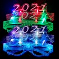 thumbnail image 1 of 4 Pairs 2021 Sunglasses Decorative 4 LEDs Flashing Eyeglasses LED Sunglasses, 1 of 10