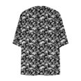 thumbnail image 4 of Cárdigan de manga larga para mujer, blusa informal estampada con bolsillo, abrigo tipo cárdigan para mujer, 4 of 5