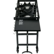 Barton Propane Double Burner Stove - 120,000 BTU Portable Outdoor Cooktop