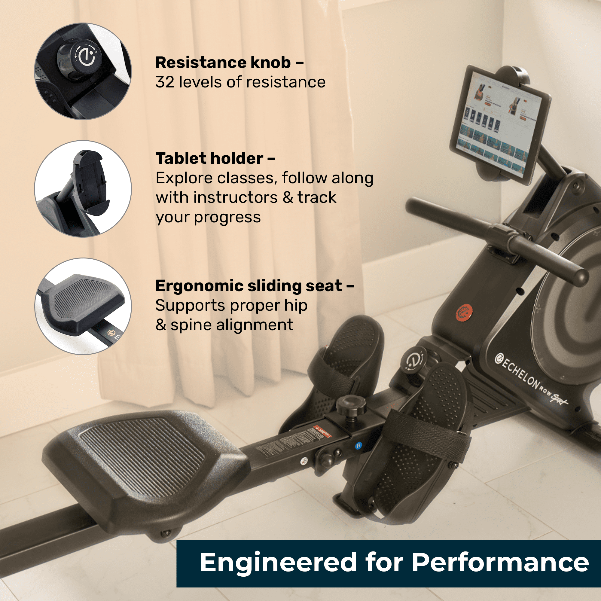 echelon bike magnetic resistance