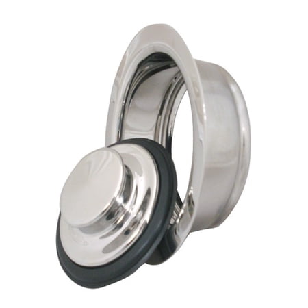 Mr. Scrappy 3.5" Garbage Disposal Flange and Stopper, Polished Chrome 21-DSFS3-PC