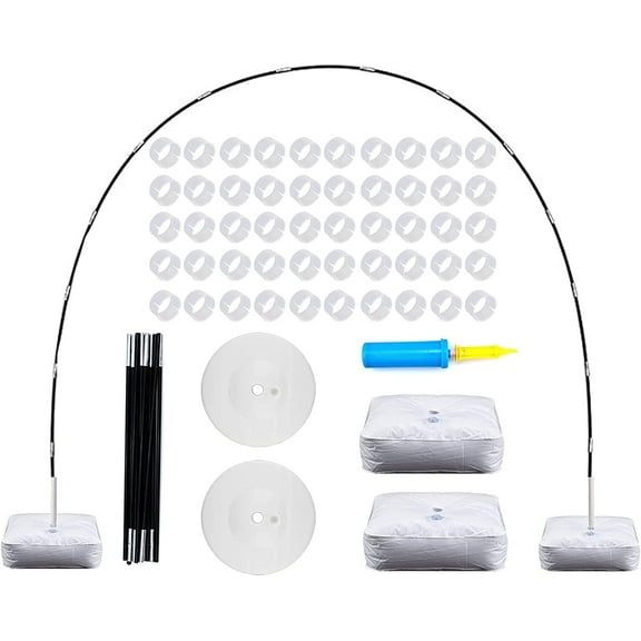 Adjustable Balloon Arch kit with Base, PONAMFO 9Ft Tall &10Ft Wide Adjustable Balloon Arch Stand Party Backdrop Decoration Tool for Wedding Birthday Baby Shower Halloween Christmas Party