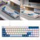 thumbnail image 1 of Teclado mecánico para juegos jixopn K65 con cable USB, intercambiable en caliente (eje rojo, azul), 1 of 8