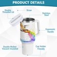 thumbnail image 4 of 40 Oz Car Handle Water Bottle Water Cup Water Bottle Water Jug Coffee Cup Travel Water Bottle Rainbow Giraffe Pattern, 4 of 8