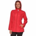 thumbnail image 3 of Jones New York Women's Rain Jacket Parka In A Pocket Windbreaker (Red, Medium), 3 of 3