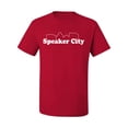 thumbnail image 2 of Old School Speaker City Movie Pop Culture Men's Graphic T-Shirt, Red, 5XL, 2 of 3