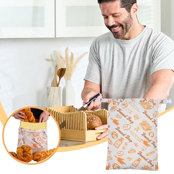 Aparatos de cocina, accesorios de cocina, utensilios de cocina, herramientas de cocina. Bolsa de pan de cera de abejas de grado alimenticio. Bolsa de algodón y lino reutilizable para conservar masa ma