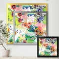 thumbnail image 3 of Wildflowers and Vibrant Wild Spring Leaves II 36 in x 36 in Framed Painting Canvas Art Print, by Designart, 3 of 4