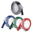 thumbnail image 2 of 4PCS 9mm Label Maker Tapes Color Printing Tape Labeling Ribbon Blue Red Green Black Background, 2 of 12