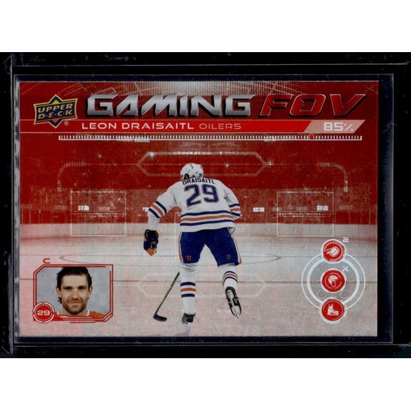 2024-25 Upper Deck Gaming FOV Leon Draisaitl GFOV-6 Edmonton Oilers Hockey Card Near Mint Or Better