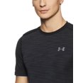thumbnail image 4 of Under Armour Men's Seamless T-Shirt, Black (001)/Graphite, Small, 4 of 6