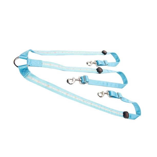Soidarity Arnés de nailon para caballo LED, para paseos nocturnos, cuello de coraza de caballo con luz LED, fácil Cuidado ecuestre y deportes Azul