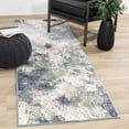 thumbnail image 2 of Dayton Collection - Blue/Green Distressed Rug Beige/Blue/Cream/Grey/Green/Pink 2'8'' x 7'7'' Runner 8' Runner Entryway, Bedroom, 2 of 5